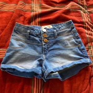 High waisted shorts